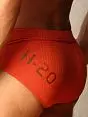 Мужские стильные трусы ярко оранжевого цвета HOM Wild 54187cM018
